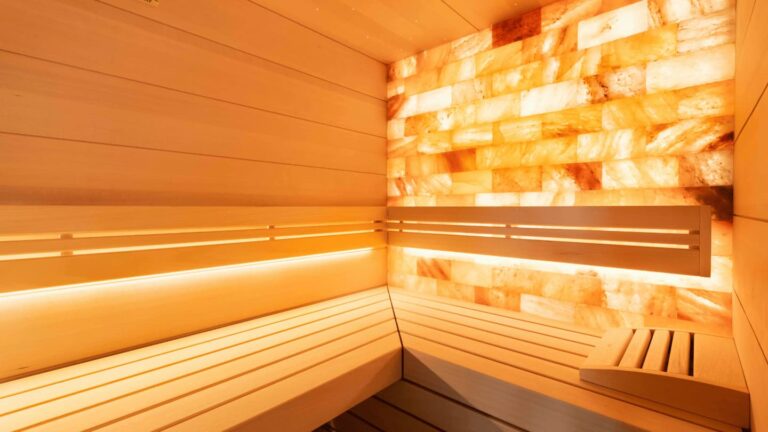 The TAO TRUST sauna with salt wall and starry sky will enchant you at first sight