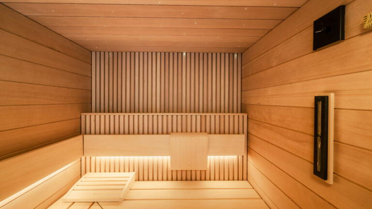 TAO CONTI premium sauna as part of an exclusive wellness area
