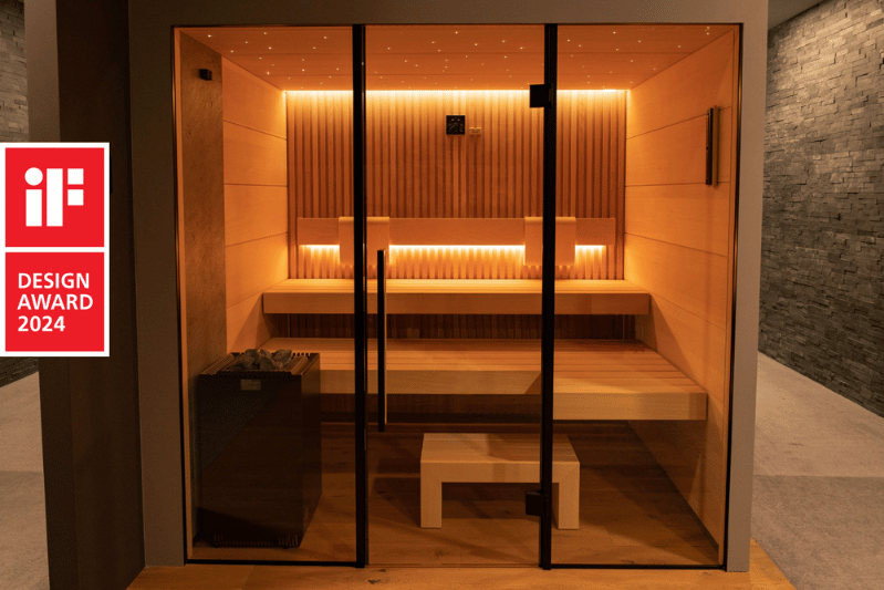 Aquamarine | A Reminder of Excellence: iF DESIGN AWARD 2024 for TAO Sauna